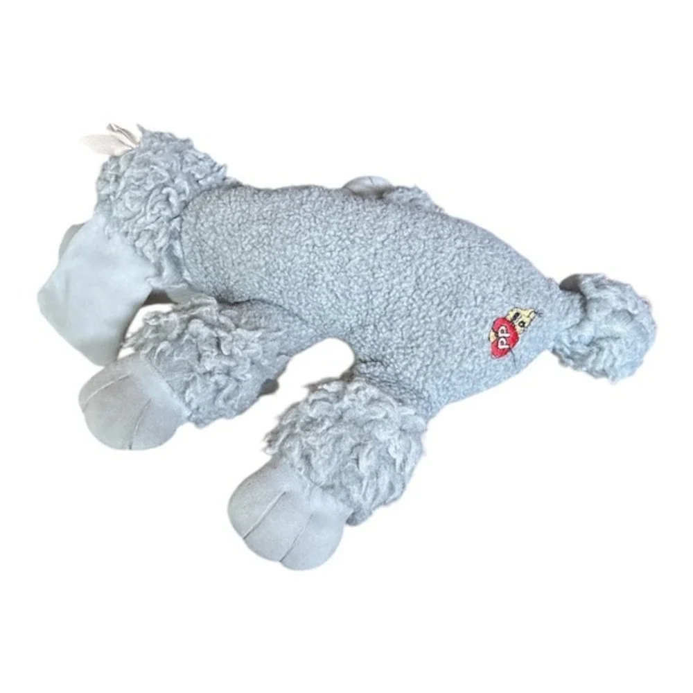 Pound Puppies Furries Gray Poodle With Bow Tonka Vintage‎ Plush Dog